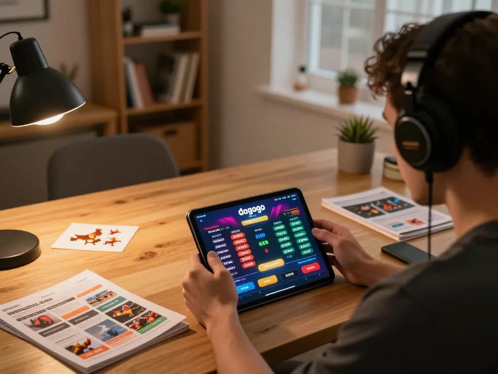 Engaging user betting on dagago platform during online chicken fights with strategic guides nearby