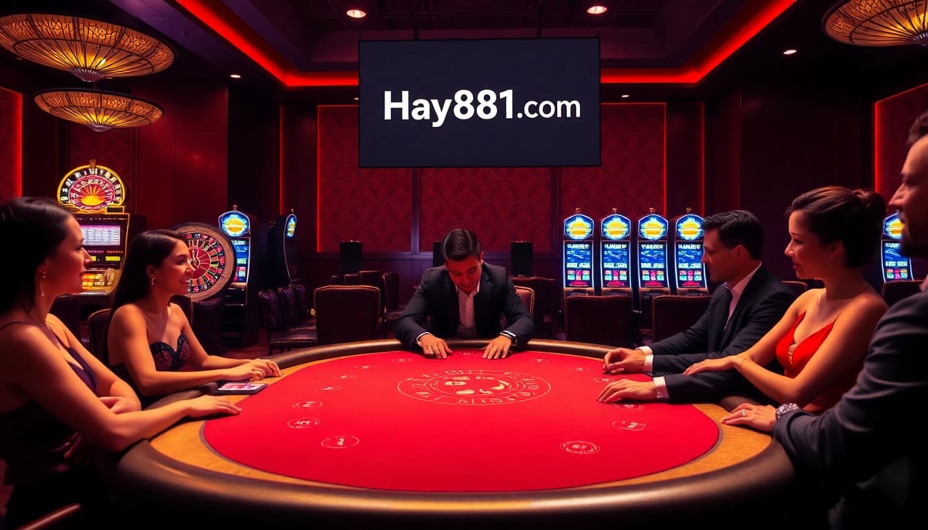 Experience thrilling moments at Hay881.com with high-stakes poker and vibrant casino ambiance.