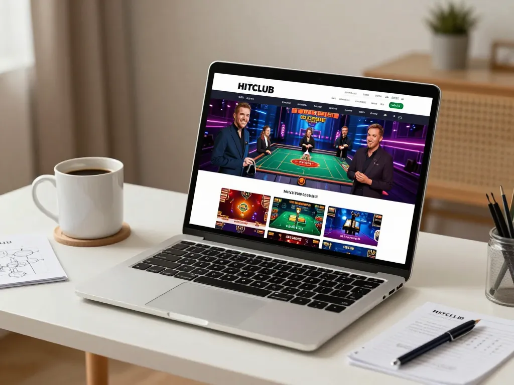Engage with exciting games on the HITCLUB web platform in a cozy home setting.