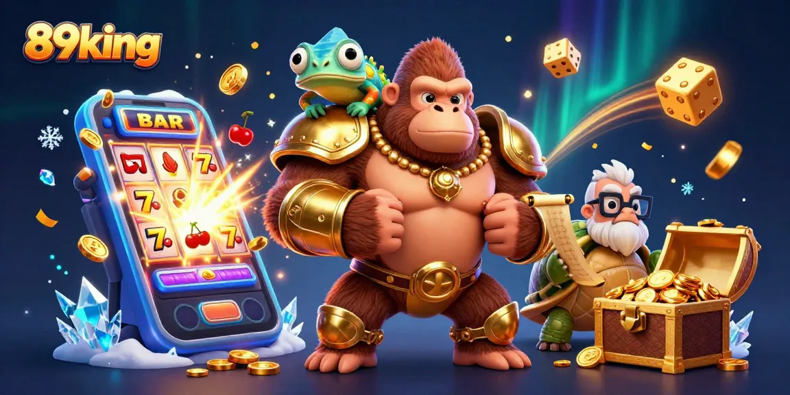Join the excitement at 89king with a captivating 3D illustration of a casino adventure.