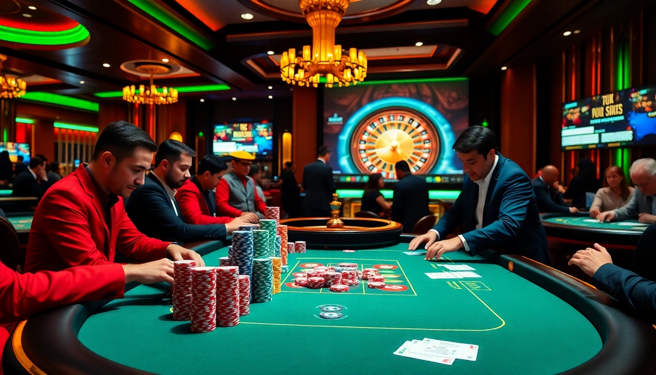 Experience high-stakes excitement at https://www.bdtk66.blog/ with vibrant casino visuals of poker and roulette.