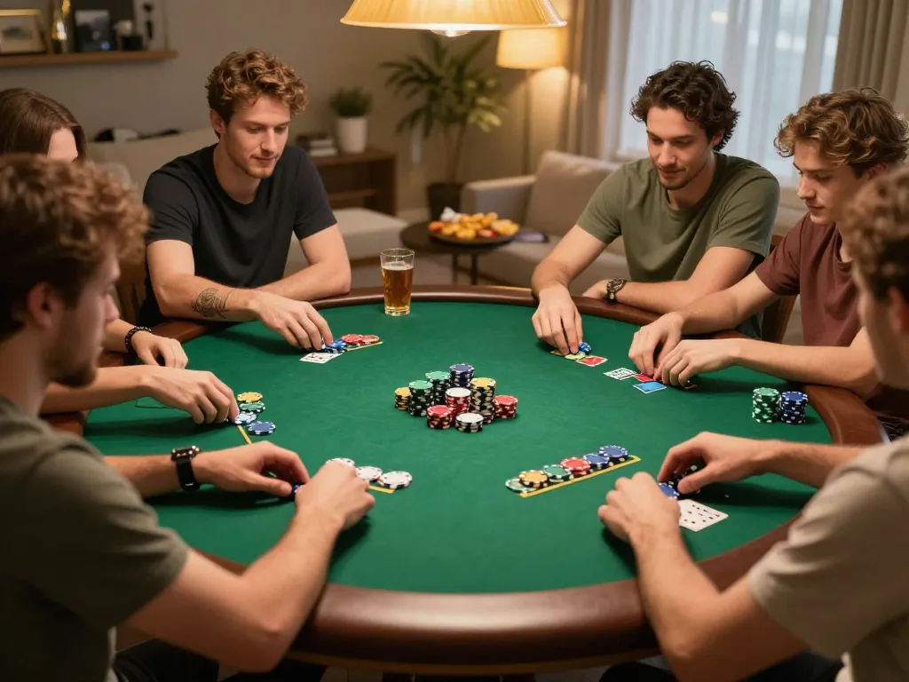 Experience a lively poker night with friends, enhancing your vua99 strategies while enjoying the thrill.