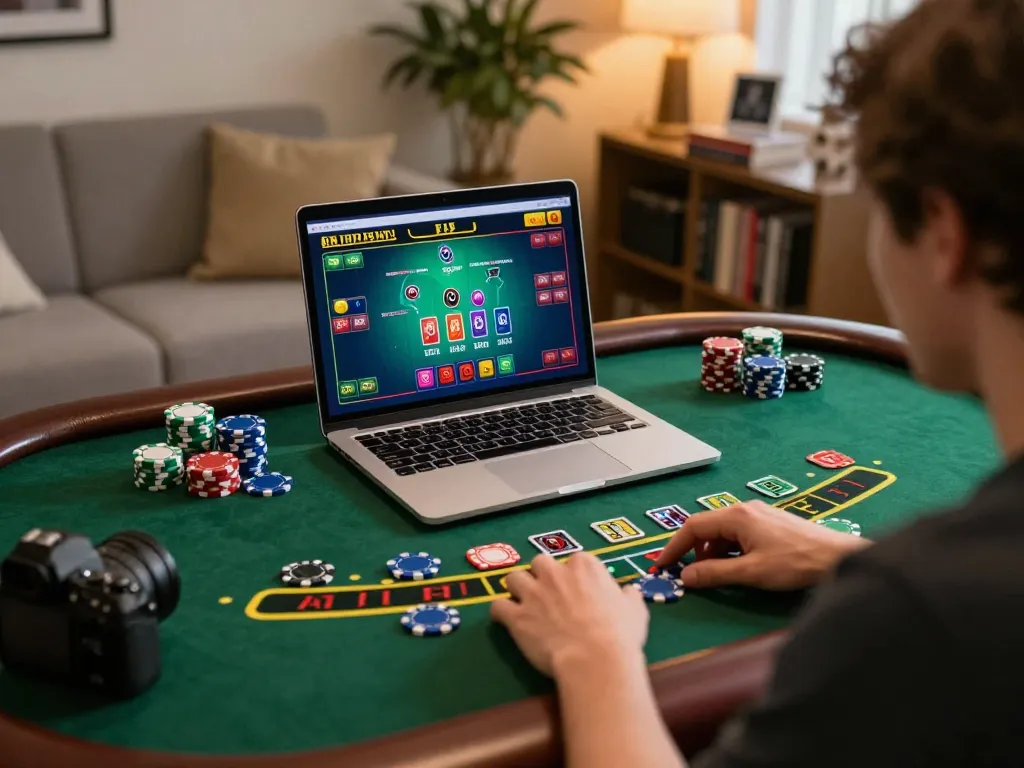 Engage in strategic gameplay with bl555r in an online blackjack game.