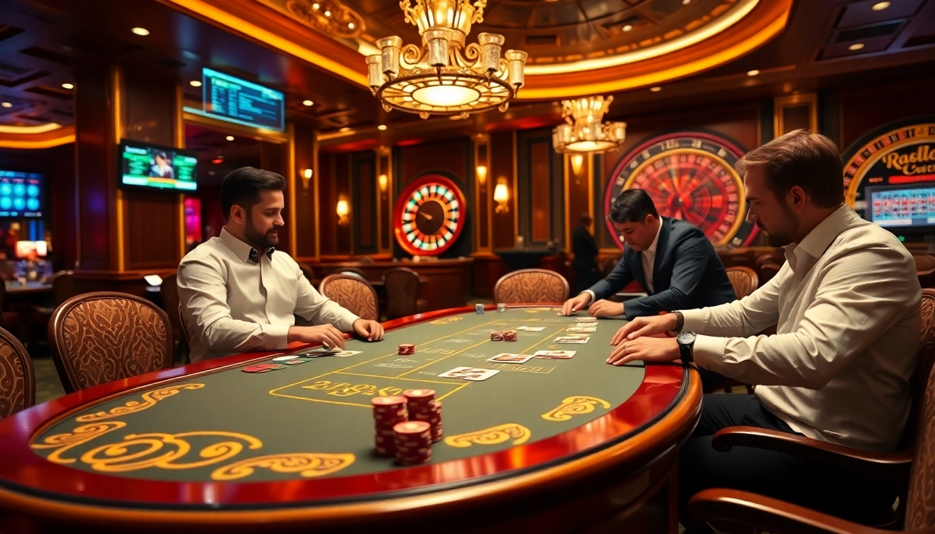 Experience thrilling gameplay at Bsport's luxurious casino with poker action and betting excitement.