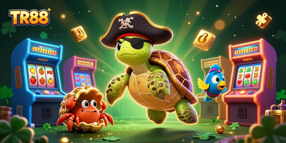 Experience TR88 with a thrilling illustration of vibrant casino characters and engaging gaming elements.