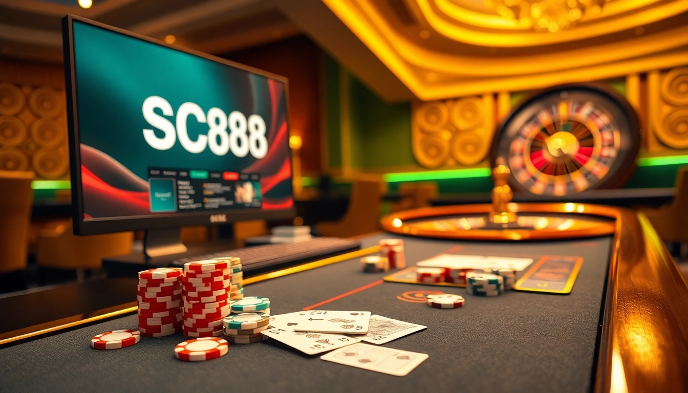 Engage in thrilling online gambling at http://sc88.link/ with a vibrant casino atmosphere and exciting games.