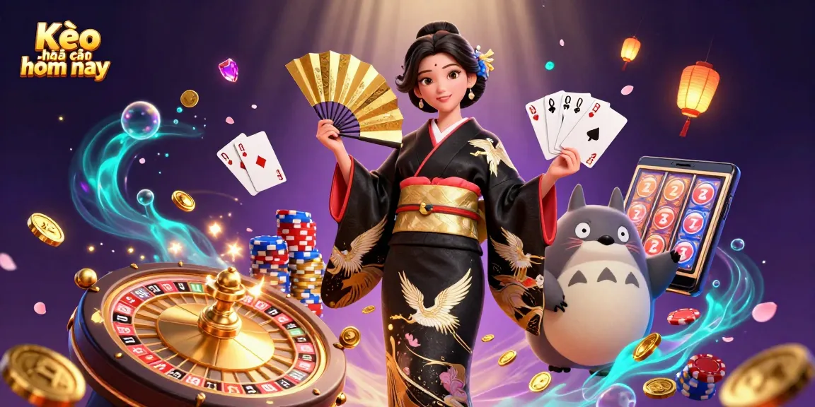 Experience Kèo nhà cái hôm nay with dynamic casino action featuring Asian elegance, vibrant gaming elements, and rich visual detail.