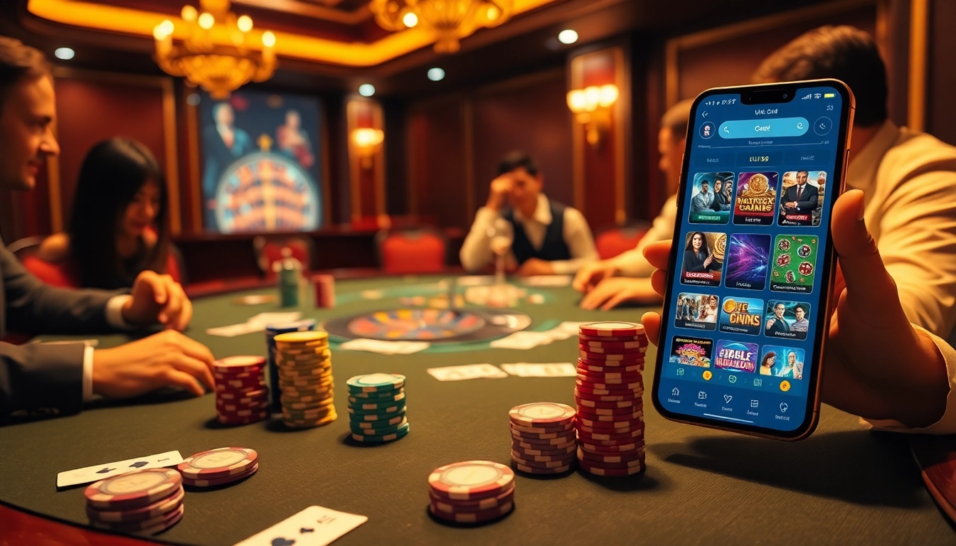Players enjoying a thrilling game of poker while connecting with UU88's online interface.