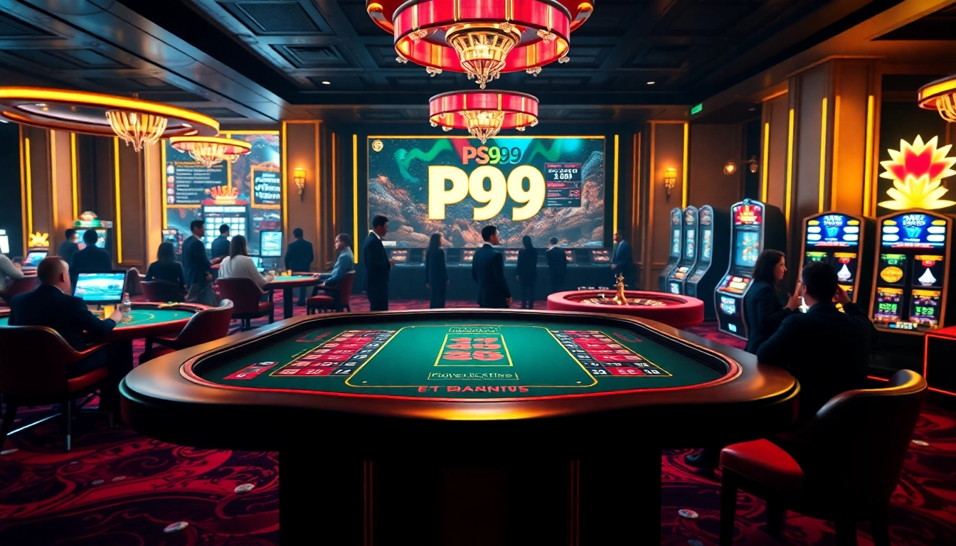 Experience thrilling online gambling on PS99 with dynamic casino tables and vibrant visuals.