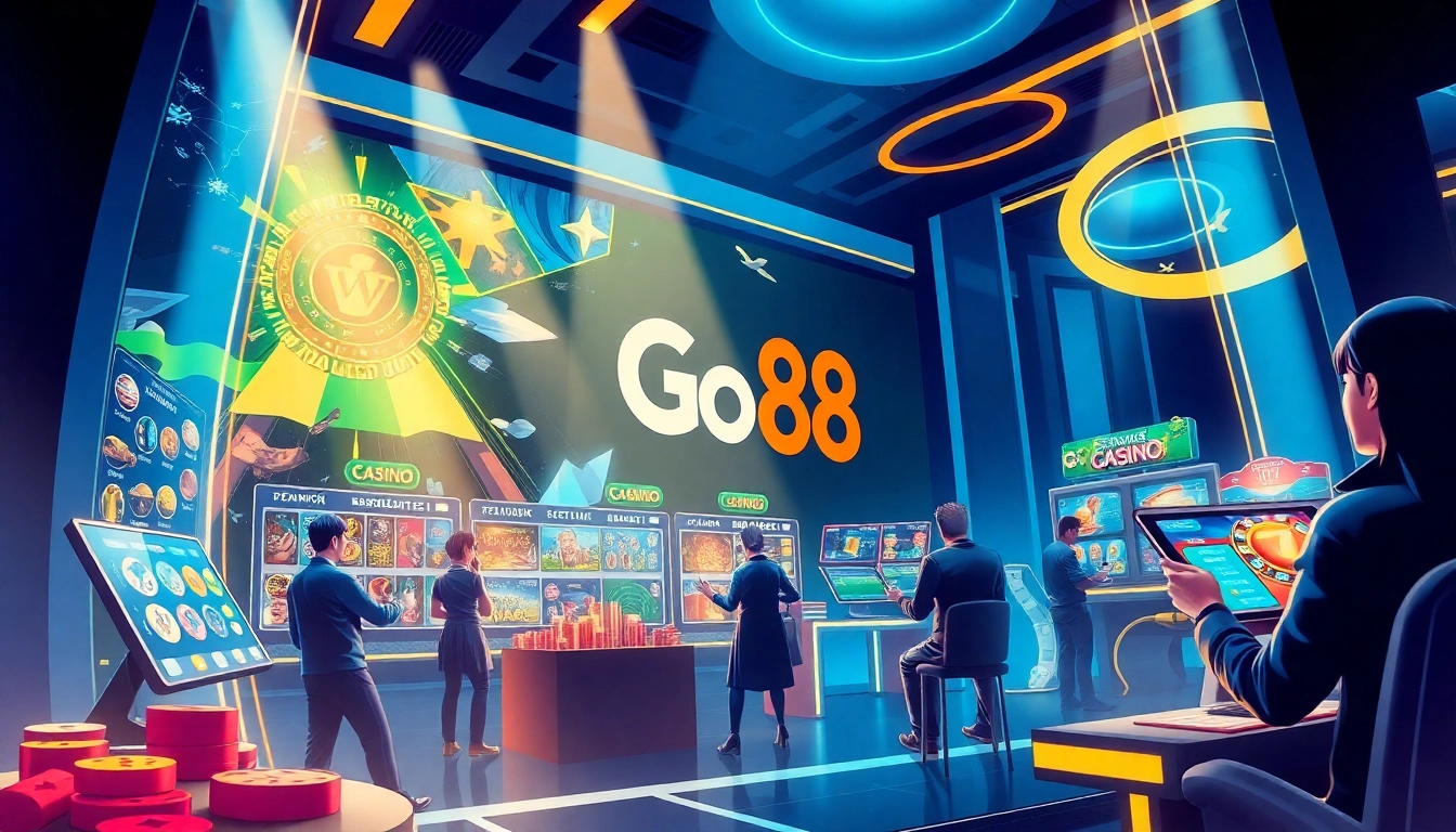 Go88 online gaming platform showcasing diverse casino games with modern interfaces.