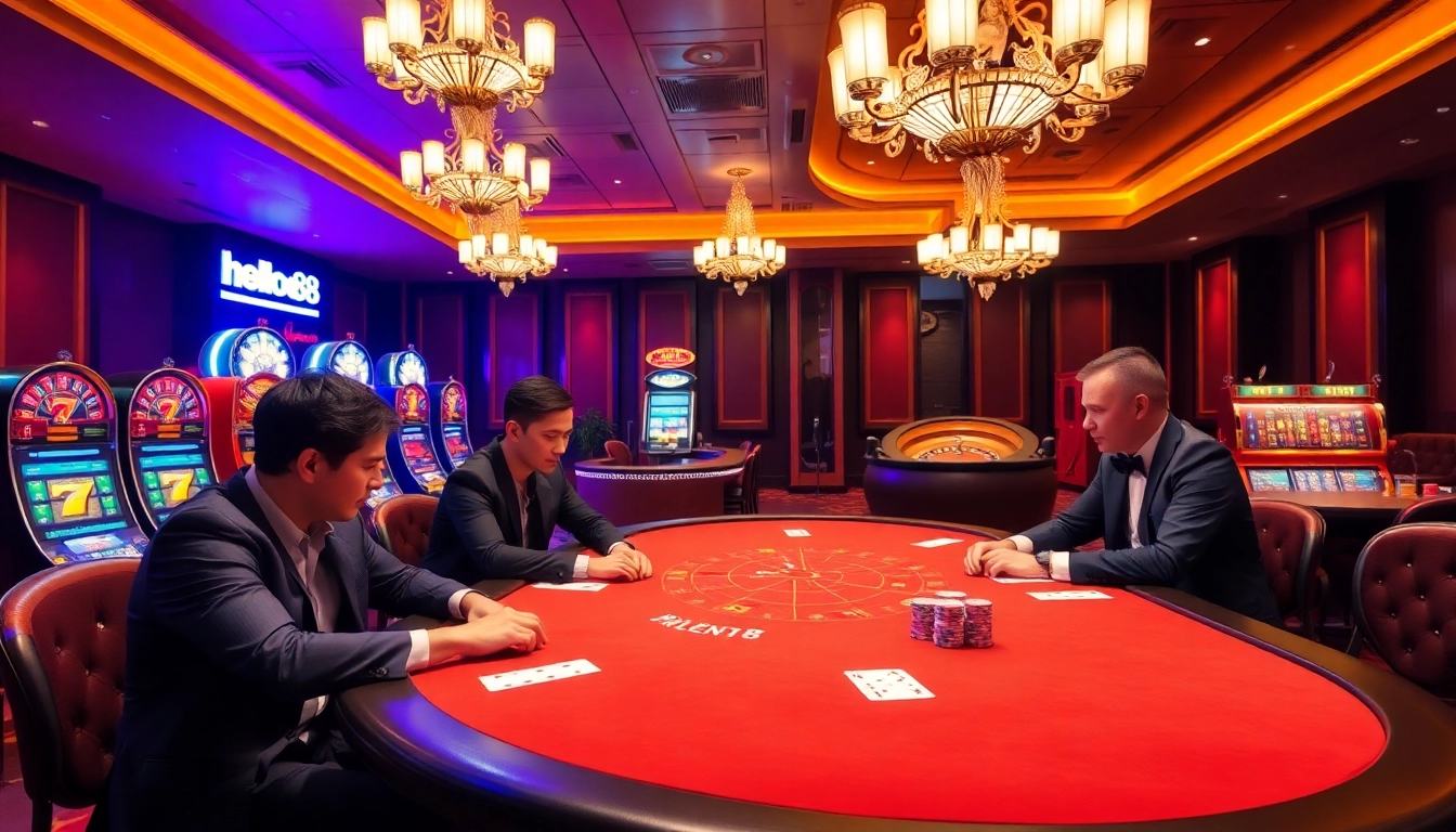 Experience the thrill of gambling at Hello88 with luxury poker games and vibrant slot machines.