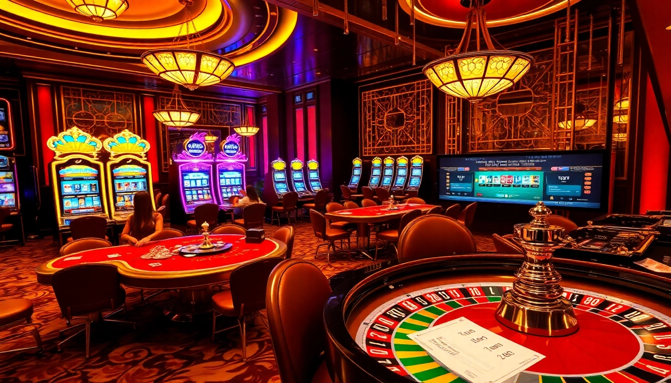 DAGA players engaging with exciting casino games in a vibrant gambling environment.