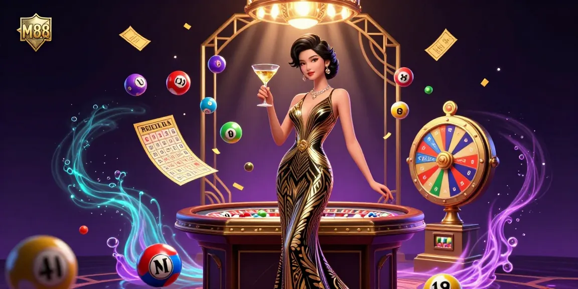 M88 offers exciting gameplay with a glamorous atmosphere, featuring elegant visuals and dynamic lottery elements.