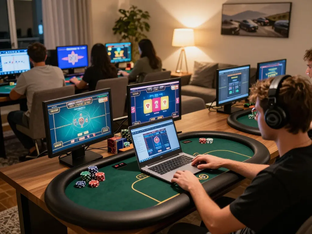 Engaged player exploring strategic gameplay on 123B online casino platform.