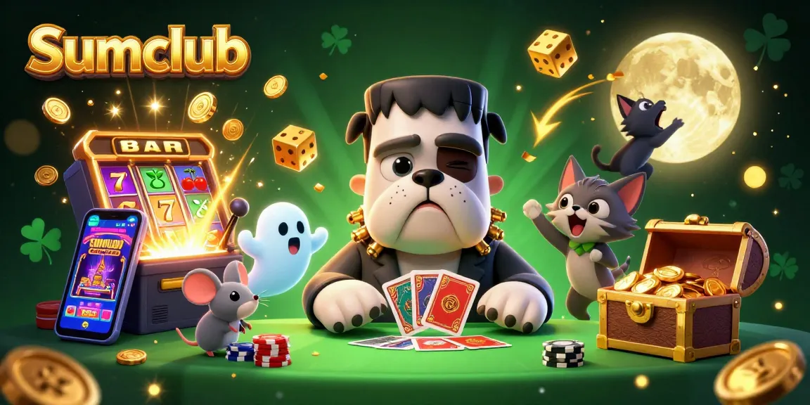 Engaging scene of Sumclub with unique characters and exciting gambling elements, showcasing a thrilling casino atmosphere.