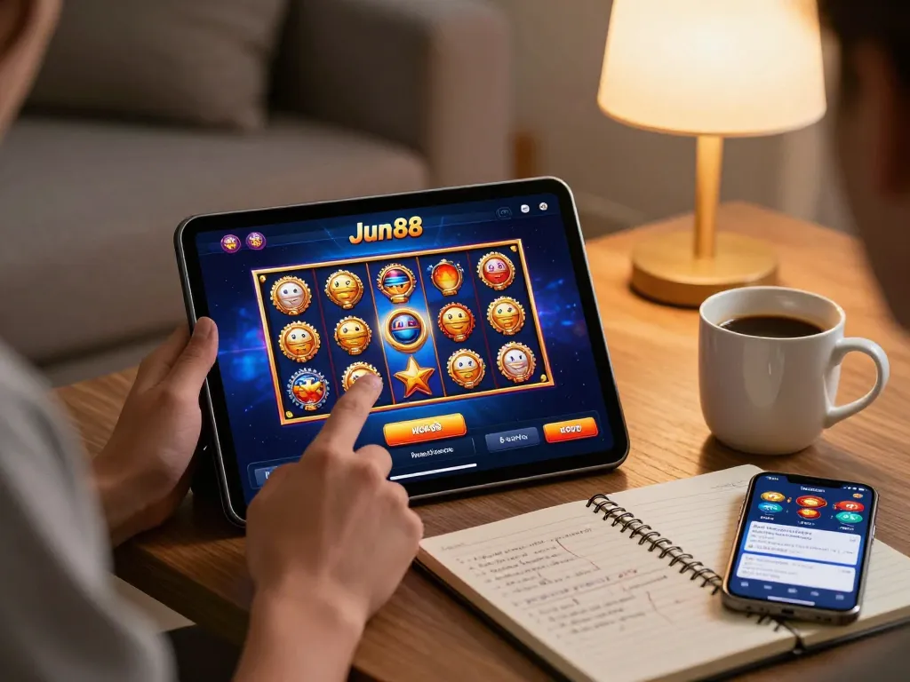 Engaging with the Jun88 casino app for strategic online gambling in a cozy setting