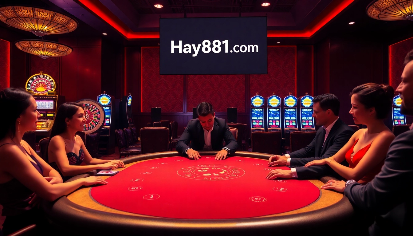 Experience thrilling moments at Hay881.com with high-stakes poker and vibrant casino ambiance.