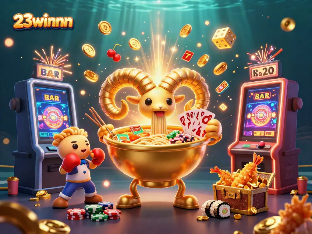 Experience thrilling casino action with 23winnn's animated characters engaging in a colorful gaming scene.