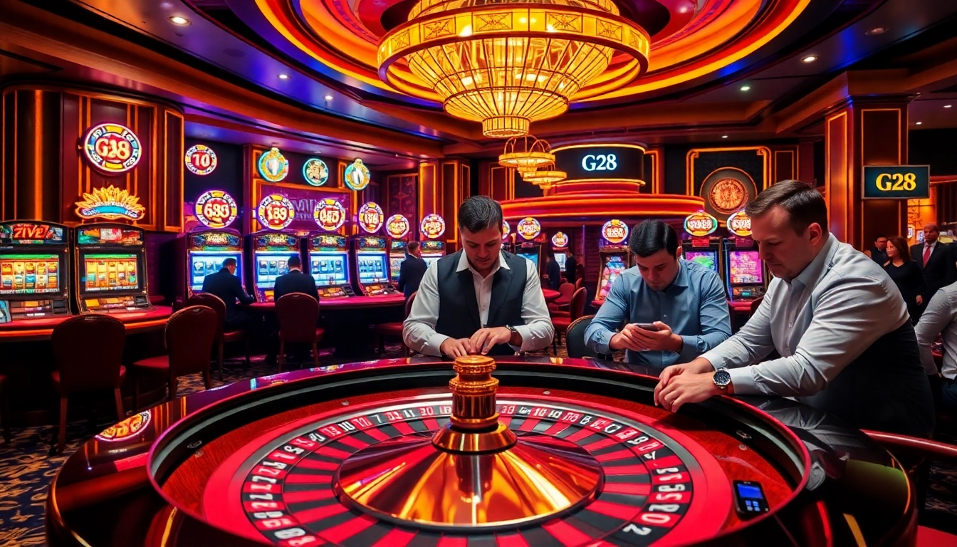 Experience the excitement of G28 with thrilling casino action and vibrant gaming environments.