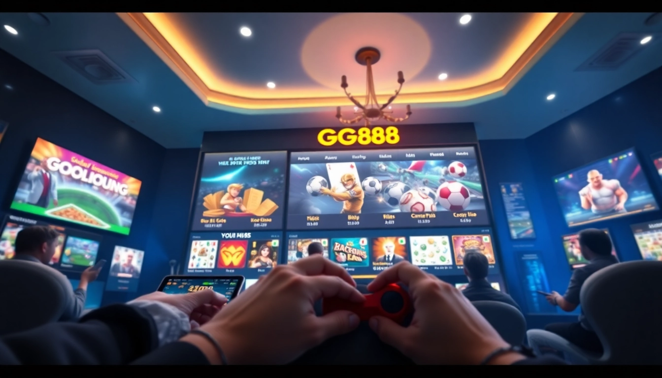 Experience the excitement of GG88, the premier online gaming platform featuring a modern, inviting interface and diverse gaming options.
