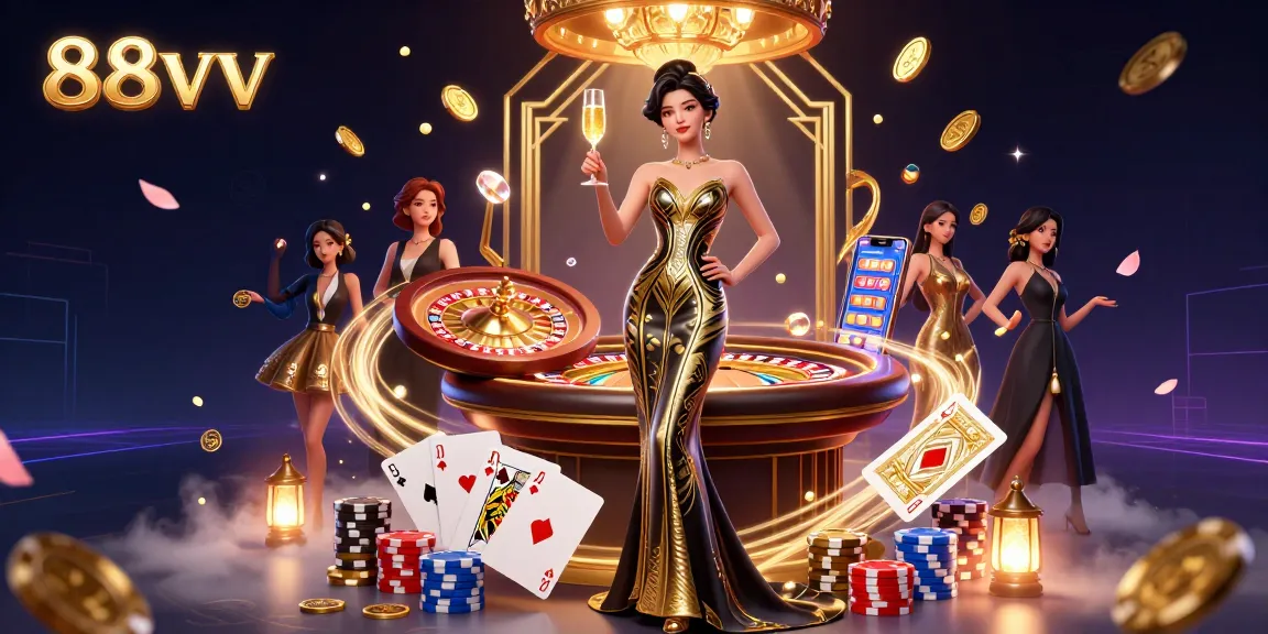 Experience high-stakes excitement at 88vv casino with an elegant ambiance and vibrant gameplay.