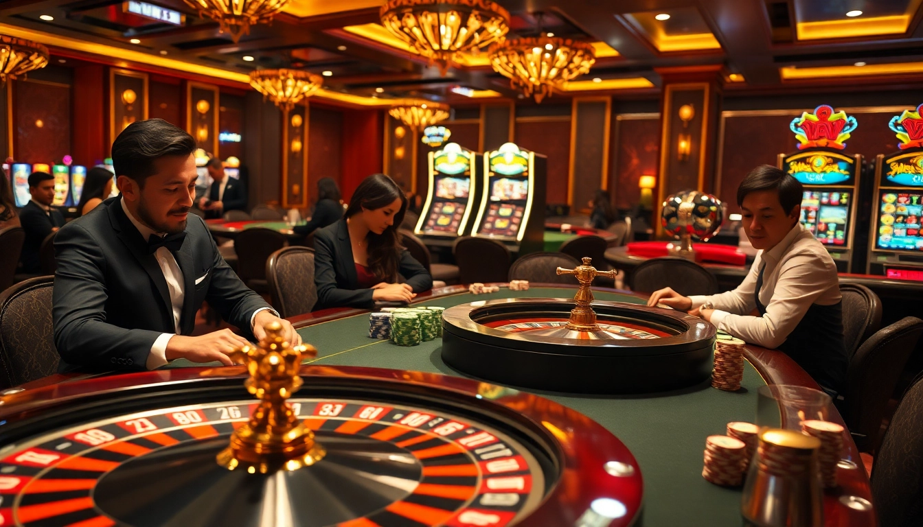 Experience the thrill of gambling at http://luckywinn.cn.com/ with vibrant casino tables and slot machines.