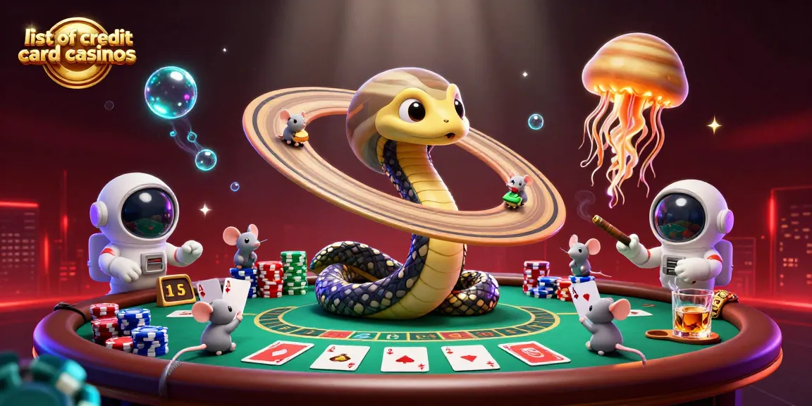 Experience thrilling gameplay in the list of credit card casinos with vibrant cosmic elements.