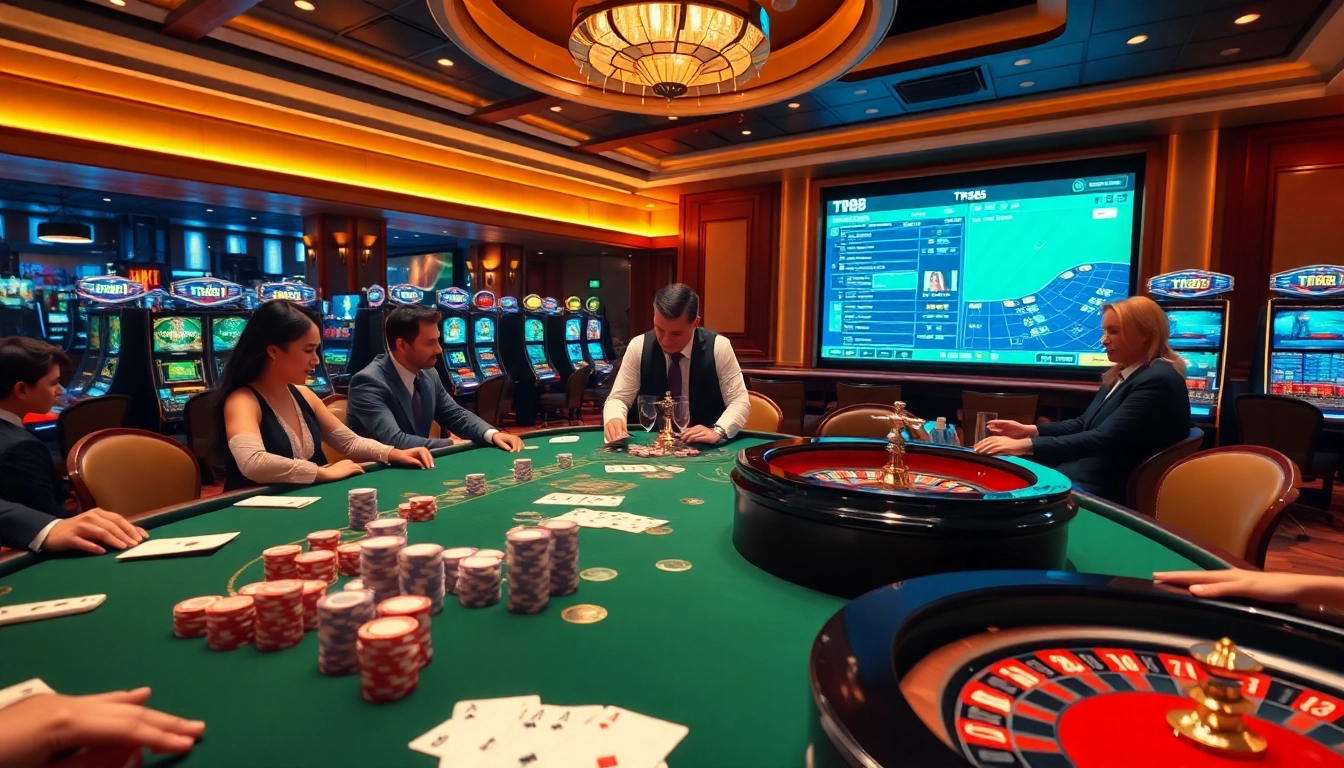 Experience exciting gaming action at TR88 trang chủ with vibrant casino elements.