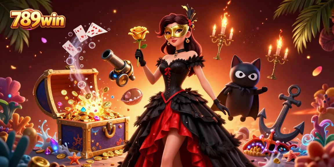 Immerse in thrilling gameplay at 789win's vibrant casino scene, filled with winning treasures.