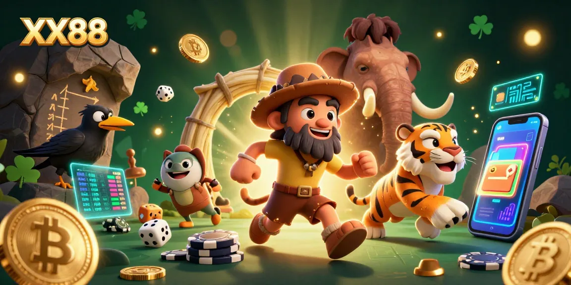 Win big with XX88 at a dynamic prehistoric casino featuring unique gaming elements.