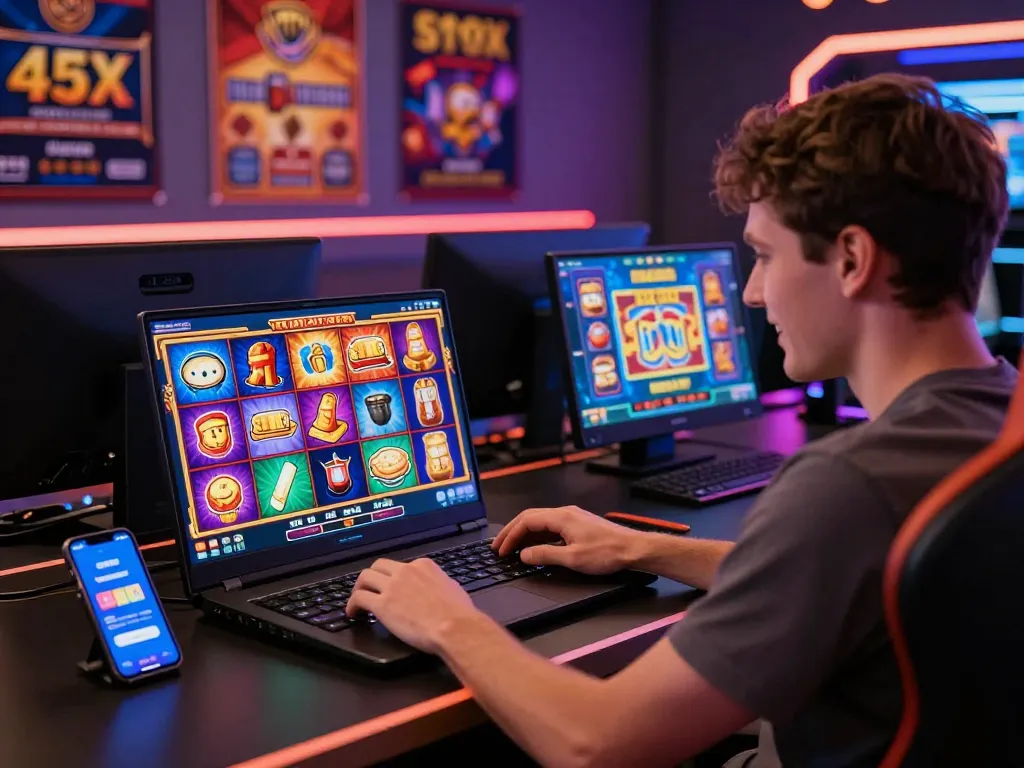 Exciting online gaming experience with the 45X bet platform on display.