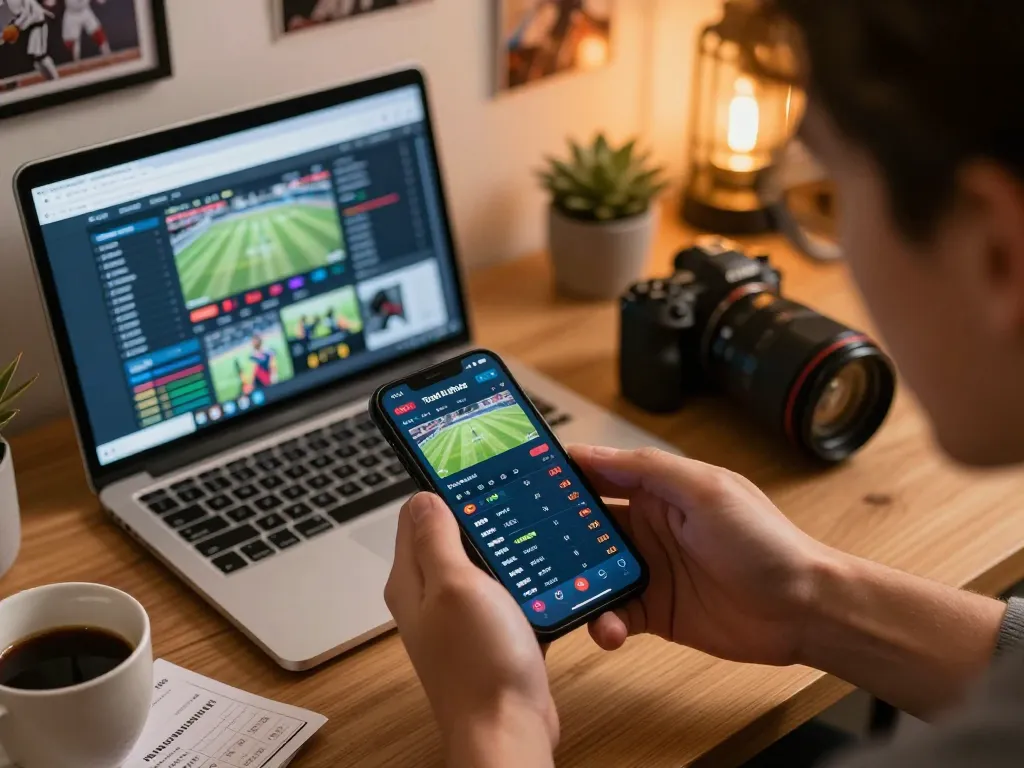 The excitement of online sports betting at 78wingo with live odds displayed on a smartphone app