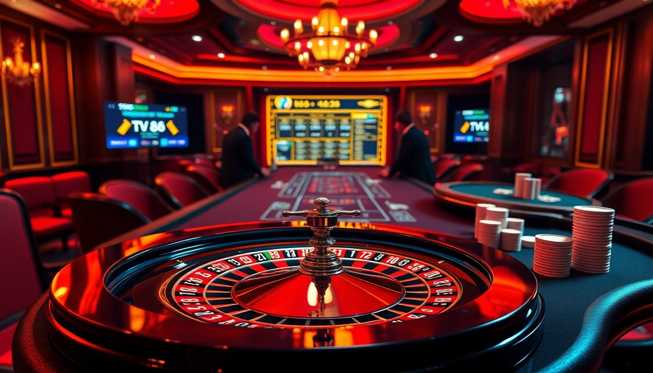 Experience excitement at https://tv88.network/ with high-stakes poker, roulette, and casino gaming elements.