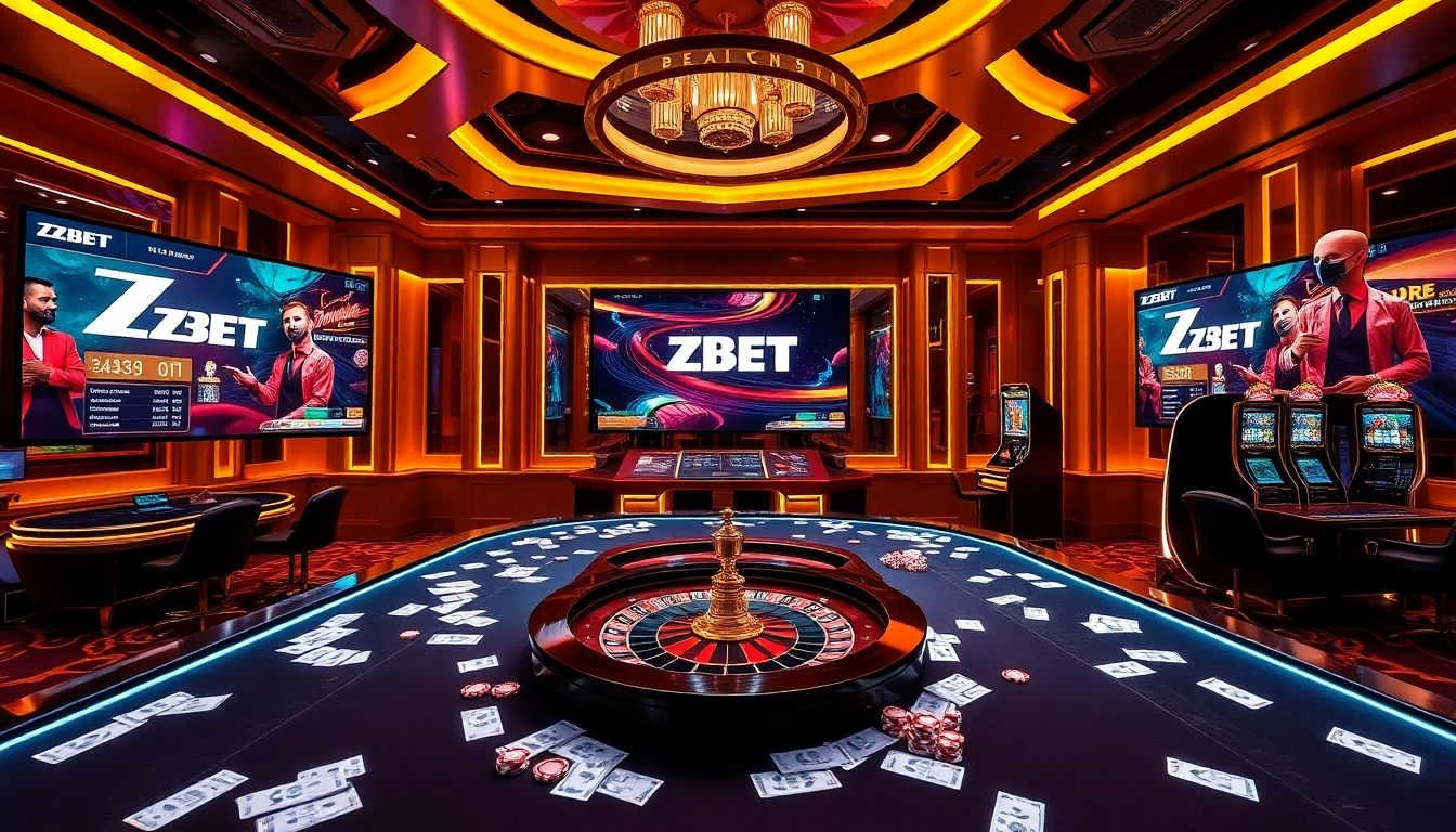 Experience the excitement at ZBET's glamorous online casino with vibrant gaming and thrilling action.