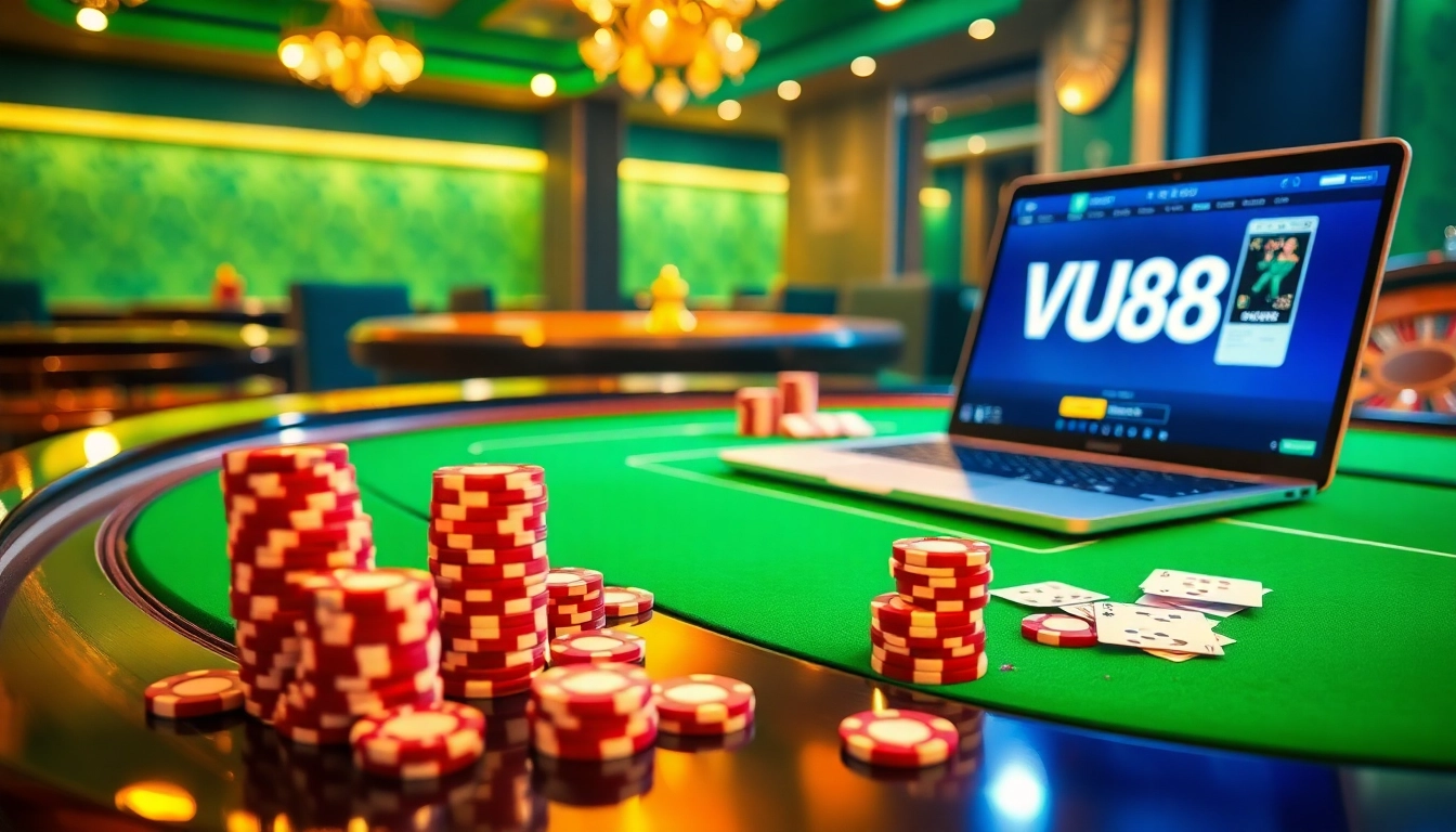 Experience thrilling online gambling at https://vu88.art/ with vibrant casino elements and engaging gameplay.