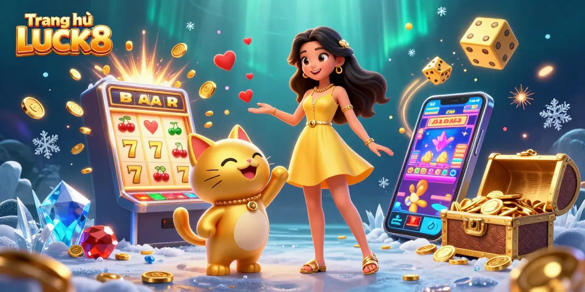Experience the exciting world of Trang chủ LUCK8 with vibrant slots, lucky symbols, and thrilling gaming interactions.