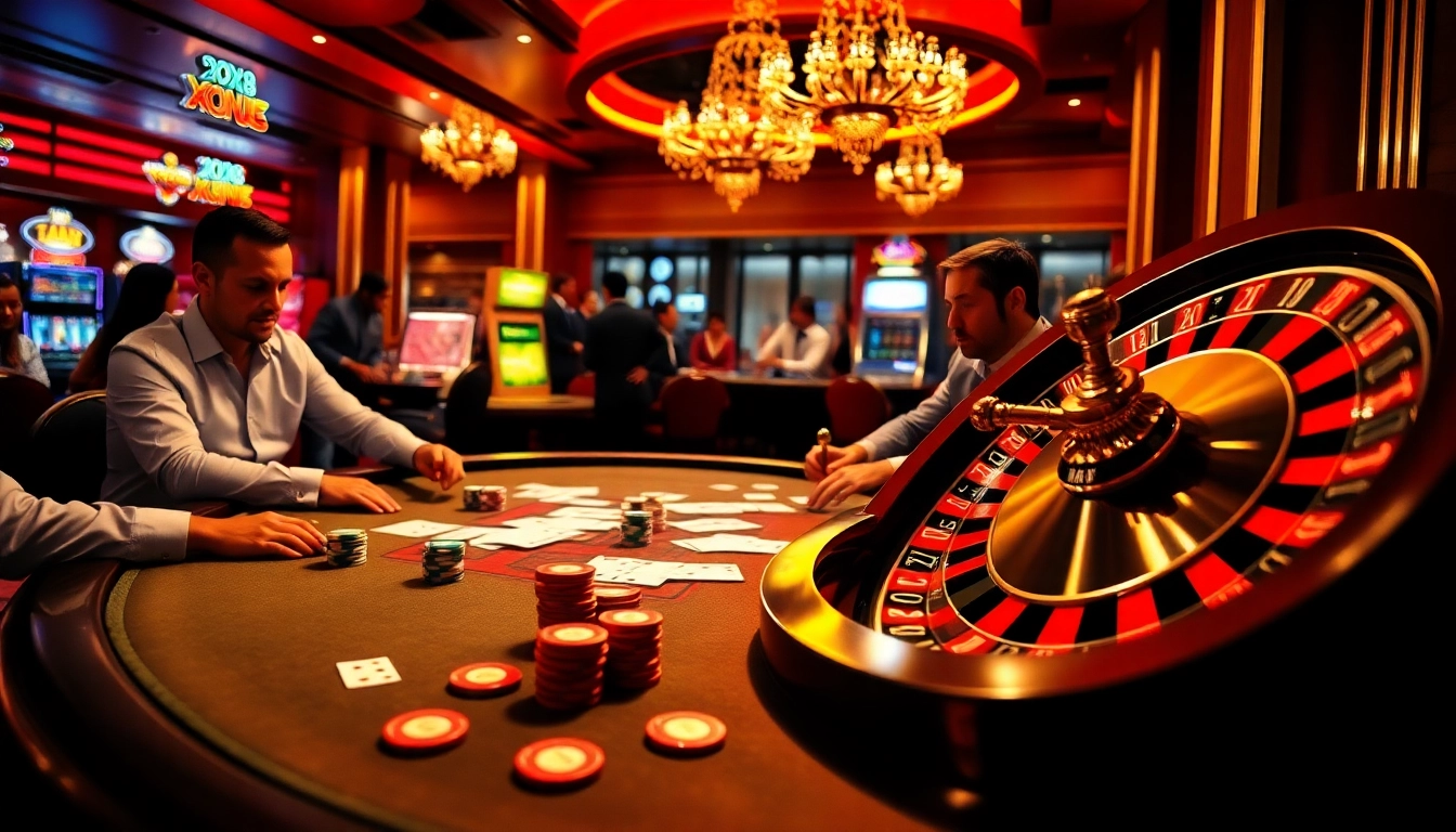 Engaging poker players strategizing their next move at XX88 UK COM casino.
