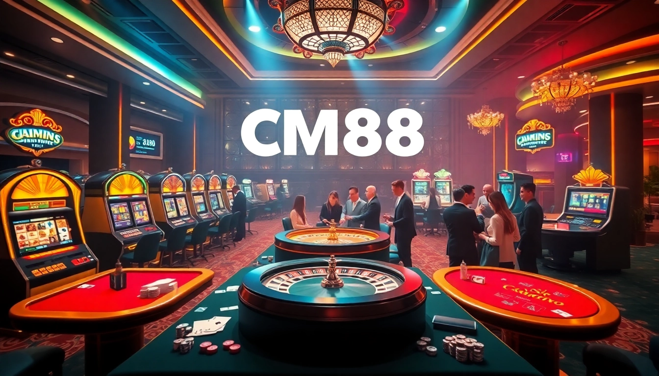 Experience the excitement of CM88 with vibrant casino tables and thrilling gaming action.