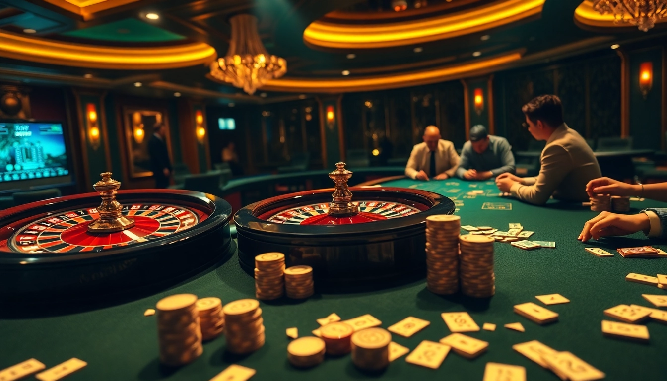 Engage in thrilling games at https://luck8com.biz with vibrant roulette wheels and poker tables.