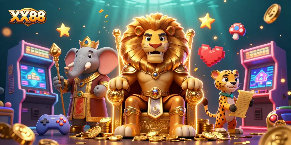 Engage with thrilling games at XX88 while exploring an exciting 3D digital casino landscape.