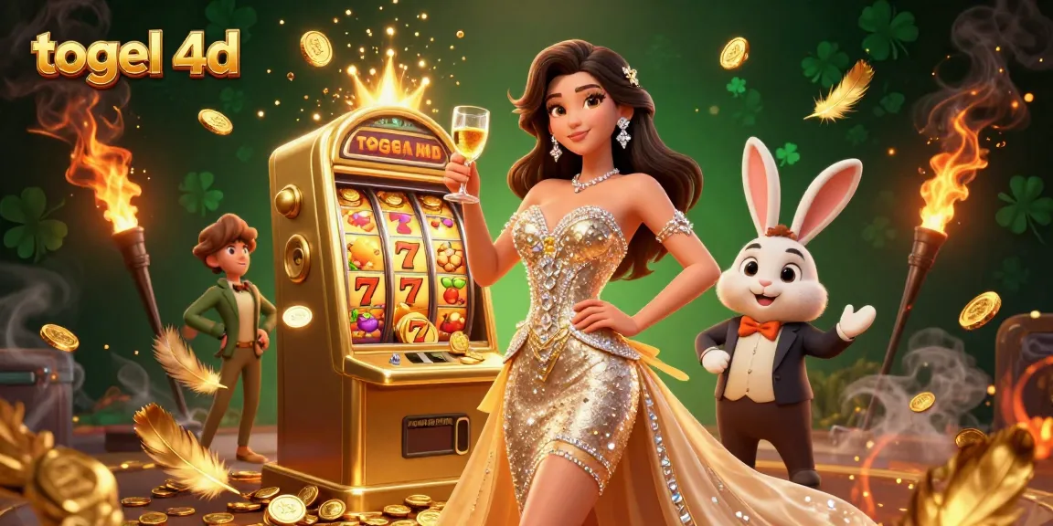 Experience thrilling togel 4d action amidst vibrant casino excitement with a stunning illustration.
