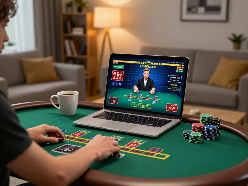 Playing f168 live blackjack at home, engaging online casino experience with elegant setup