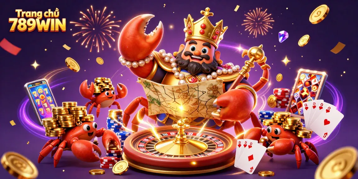 Experience the excitement of Trang chủ 789WIN with vibrant casino elements and a magical underwater scene.