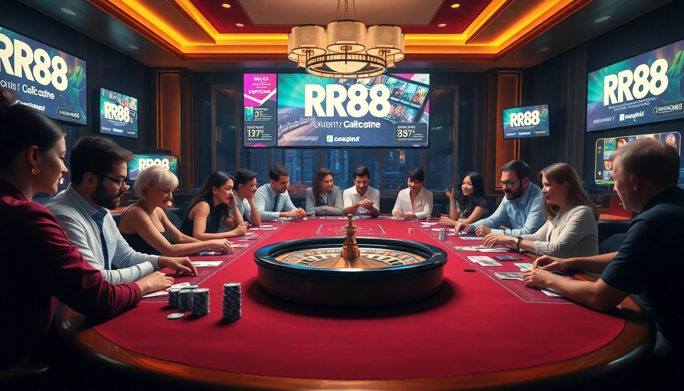 Experience RR88's luxurious casino environment with engaging games and vibrant promotions.