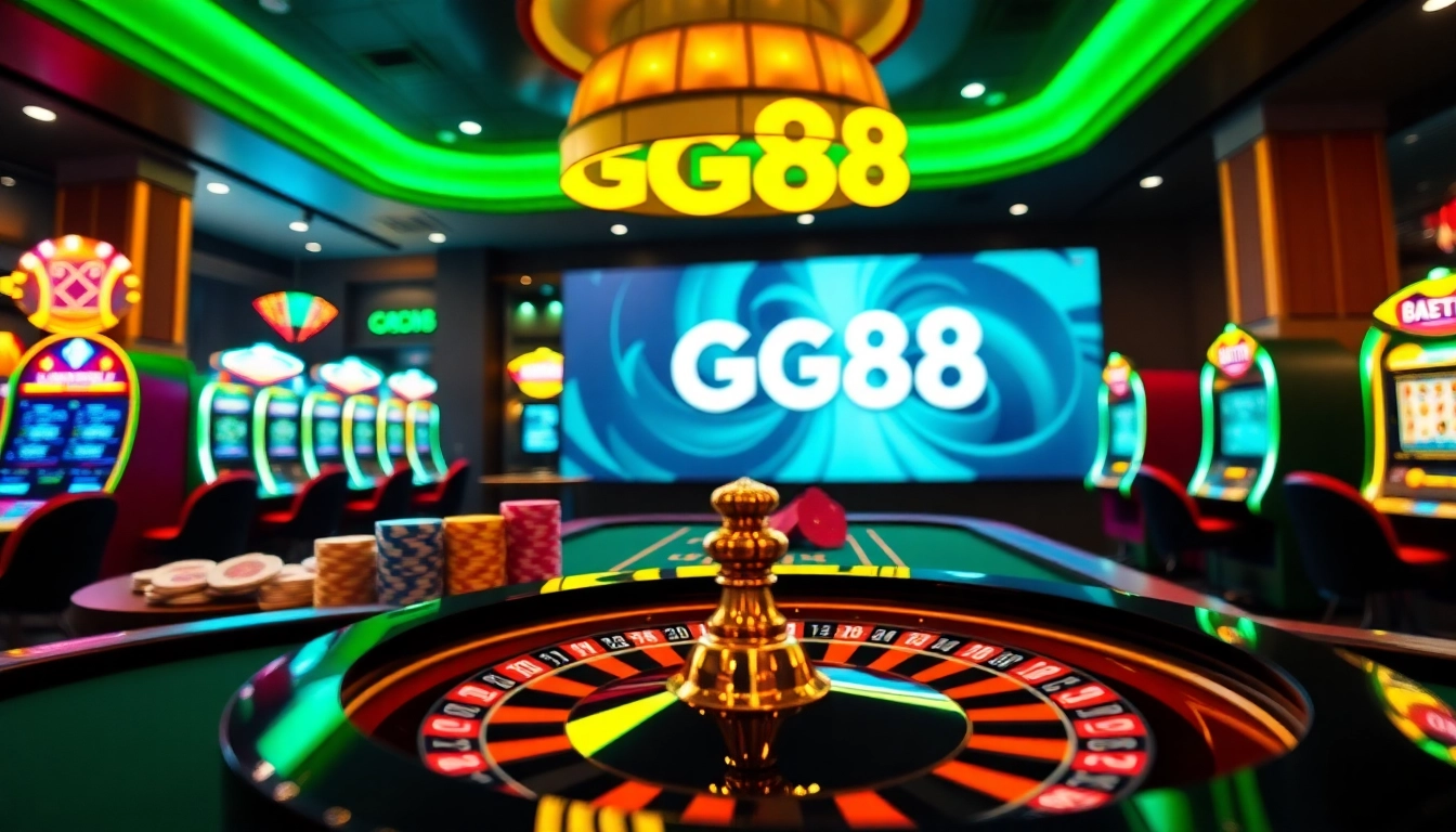 Experience thrilling gaming moments with GG88's vibrant casino atmosphere.