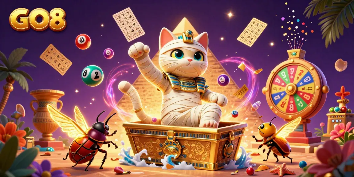 Play exciting games at GO8 casino with vibrant colors and dynamic fun elements.
