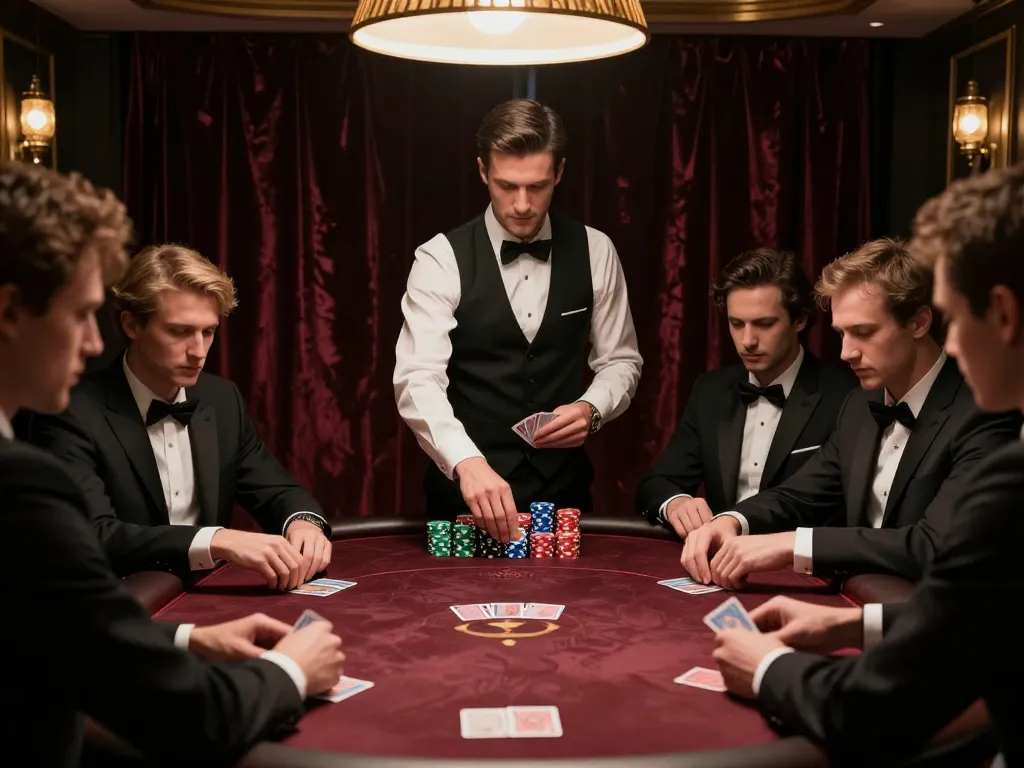 Experience an intense moment at luckywin poker table as players strategize their next moves.