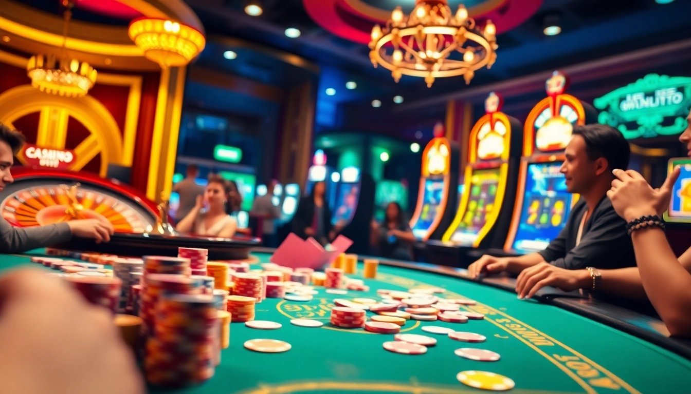 Experience the excitement of gambling with xem phim fun at this luxurious casino scene.