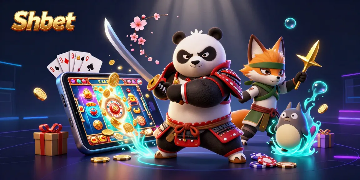Engage in thrilling Shbet casino gameplay featuring dynamic samurai panda and ninja fox