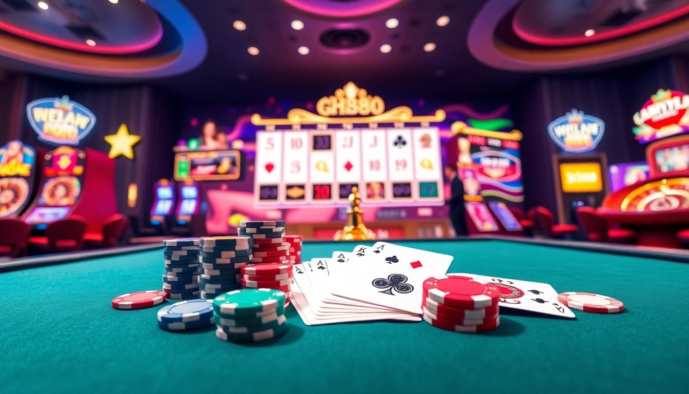 Experience excitement at NH88’s virtual casino with vibrant games and luxurious betting tables.